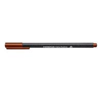 STAEDTLER 334-76 Triplus Fineliner Superfine Pen, 0.3mm Line Width - Brown (Box of 10)