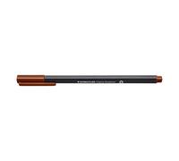 STAEDTLER 334-76 Triplus Fineliner Superfine Pen, 0.3mm Line Width - Brown (Box of 10)