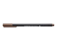 STAEDTLER 334-77 Triplus Fineliner Superfine Pen, 0.3mm Line Width - Tobaco Brown (Box of 10)