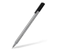 STAEDTLER 334-9 Triplus Fineliner Superfine Pen, 0.3mm Line Width - Black (Box of 10)