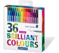 STAEDTLER 334 C36JB 0.3 mm Triplus Fineliner Pens, Adult Colouring Packaging, A