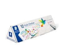 STAEDTLER 334 CPC12 Triplus Fineliner Superfine Pen 0.3mm Line Width - Assorted Colours (Case of 12)