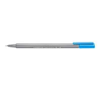 Staedtler 334 Triplus Fineliner Superfine Point Pens, 0.3 mm, Pale Blue, Box of 10
