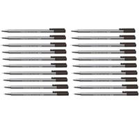 STAEDTLER 334 Triplus Fineliner Superfine Point Pens - 0.3mm - Black - Pack of 20