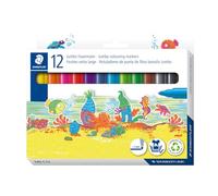 STAEDTLER 340 C12 Noris Jumbo Colouring Marker - Assorted Colours (Card Pack of 12)