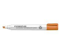STAEDTLER 351 B-4 Lumocolor Whiteboard Marker Chisel Tip -Orange (Box of 10)