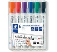 STAEDTLER 351 B WP6 Lumocolor Whiteboard Marker Chisel 6 count (Pack of 1)