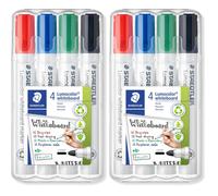 STAEDTLER 351 WP4 Lumocolor Whiteboard Marker Bullet Tip - Assorted