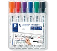 Staedtler 351 WP6 Assorted Whiteboard Pens 351 (Pack of 6)