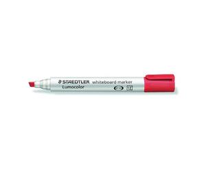 Staedtler 351B Dry Wipe Whiteboard Marker Chisel Tip Alcohol-Based Ink Pack of 10 Redaa