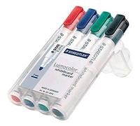 STAEDTLER Lumocolor Whiteboard Marker Medium Bullet Assorted Pack of 4