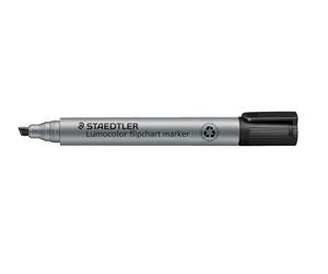 Staedtler 356 B-9 Lumocolor Flip Chart Marker Chisel Tip 2 or 5 mm Pack of 10 Black