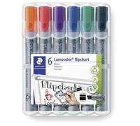 Staedtler 356 B WP6 Lumocolor Flipchart Marker 2-5mm 6 pcs Black-B...