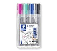 STAEDTLER 356 WP4-1 Lumocolor Flipchart Markers (Pack of 4)