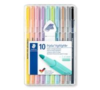 STAEDTLER 362 CSB10 Triplus Textsurfer Highlighter, 1-4mm Line Width - Assorted