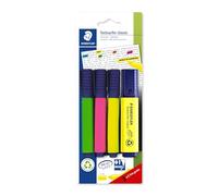STAEDTLER 364 A BK4D Textsurfer Classic Highlighter Bonus Pack - Assorted Colours (Pack of 3+1)