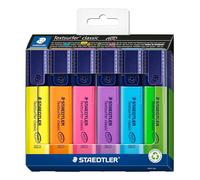 STAEDTLER 364 C6 Textsurfer Classic Highlighter - Assorted Colours (Card Pack of 6)