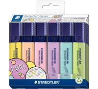 STAEDTLER 364 CC6 Textsurfer Classic Highlighter - Assorted Pastel Colours (Car