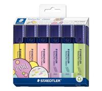 Staedtler Textsurfer Pastel Highlighters Pack of 6, Assorted
