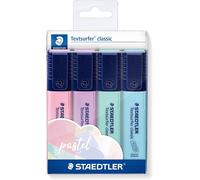 STAEDTLER 364 CWP4PA Textsurfer Classic Highlighter - Assorted Pastel Colours (