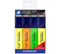 Staedtler Textsurfer Classic Highlighters 364-S WP4P – Assorted, Pack of 4