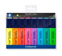 STAEDTLER 364 WP8 Textsurfer Classic Highlighter Pen - Assorted Colours (Wallet