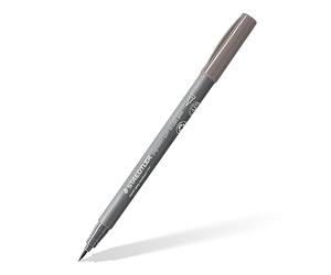 STAEDTLER 372-84 Pigment Arts Soft Brush Pen - Warm Grey Medium (Box of 10)