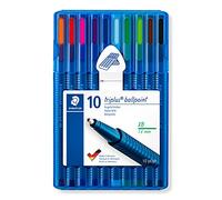 Staedtler Ballpoint Pen Triplus 437 XBSB10 - Multi-Colour Pack of 10