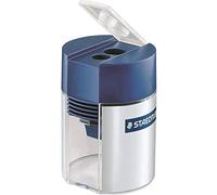 STAEDTLER 512 001 Double-Hole Tub Sharpener for Graphite & Colour Pencils up to 10.2mm Diameter (1 x Sharpener)