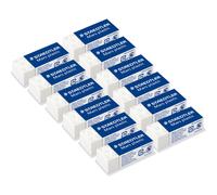 Staedtler 526 53 ABK3D Mars Plastic Rubber Mini Phthalate-free and Latex-Free - Pack of 3 on Blister Card (3), White
