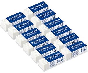 Staedtler 526 53 ABK3D Mars Plastic Rubber Mini Phthalate-free and Latex-Free - Pack of 3 on Blister Card (3), White