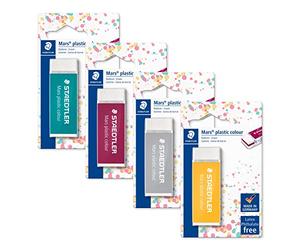 STAEDTLER 52650E1BK1 Mars Plastic Colour Sandwich Eraser Blistercard of 1