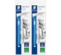 STAEDTLER 528 50BKDA Mars Plastic Eraser Holder, Blue (Pack of 2)