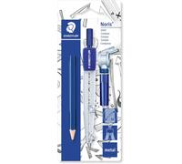 STAEDTLER 550 60 BK Noris School Compass with Lead Part & Box, Universal Adapte