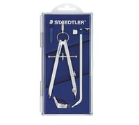 STAEDTLER Mars Comfort 551 02 Precision Compass Set with Lead Part, Extension Bar, Universal Adapter and Spares Box
