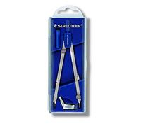 Staedtler Mars Basic 554 T01 554 Precision Compass with Extender in Case with Hinged Lid Silver