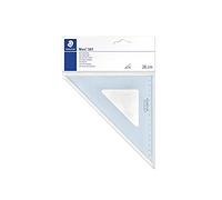 STAEDTLER 567 26-45 Mars Set Square, 25 cm 45/45 Degree - Transparent (Pack of 1)