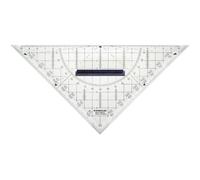 STAEDTLER 568 35 Mars Transparent Geometry Set Square With Removable Grip And In