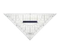 STAEDTLER 568 35 Mars Transparent Geometry Set Square With Removable Grip And Ink Studs - 22cm (Pack of 1)