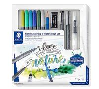 61 3001-2 Design Journey Hand Lettering and Watercolour Set - Mixed Set (Pack of 11 Pieces)