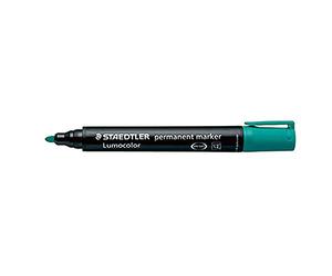 Staedtler 719260 Round Tip Permanent Marker - Green