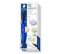 STAEDTLER 777 05-3 Graphite Mechanical Pencil - 0.5mm, B Lead, Blue Barrel (Pack of 10)