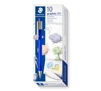 STAEDTLER 777 05-33 Graphite Mechanical Pencil - 0.5mm, B Lead, Frosted Blue Barrel (Pack of 10)