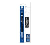 STAEDTLER 780 C BKP6 Mars Technico Leadholder Clutch Pencil with Built-In Sharpener - HB, 2mm Line Width (Pack of 1 + FREE Eraser)