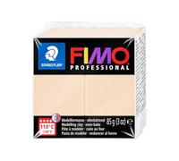 STAEDTLER 8004-02 FIMO Professional Oven-Hardening Polymer Modelling Clay, 85g - Champagne (Single Block)