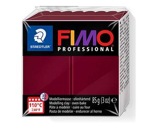 STAEDTLER 8004-23 FIMO Professional Oven-Hardening Polymer Modelling Clay, 85g - Bordeaux (Single Block)