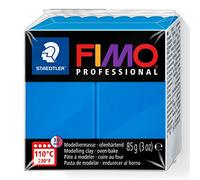 STAEDTLER 8004-300 FIMO Professional Oven-Hardening Polymer Modelling Clay, 85g - True Blue (Single Block)