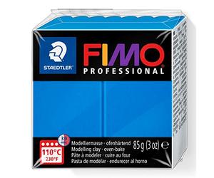 STAEDTLER 8004-300 FIMO Professional Oven-Hardening Polymer Modelling Clay, 85g - True Blue (Single Block)