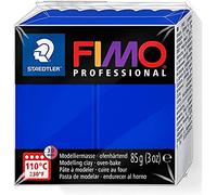 STAEDTLER 8004-33 FIMO Professional Oven-Hardening Polymer Modelling Clay, 85g - Ultramarine (Single Block)