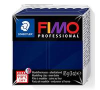 STAEDTLER 8004-34 FIMO Professional Oven-Hardening Polymer Modelling Clay, 85g - Navy Blue (Single Block)
